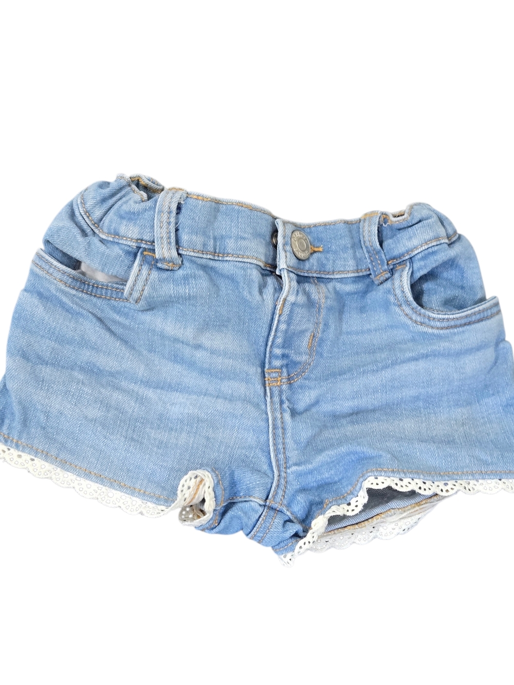 Bundle Of 2 Toddler Girls Jean Shorts SZ 3T Old Navy Osh Kosh